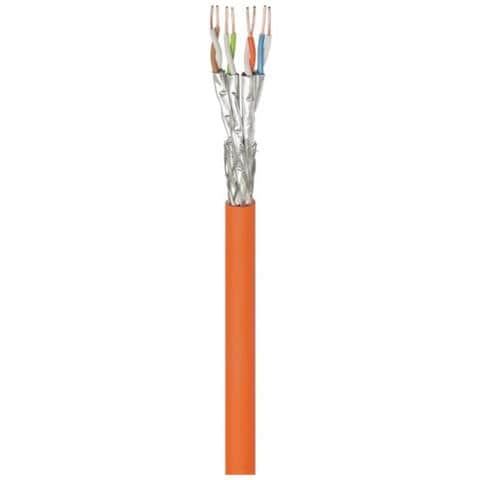 Goobay - Bulkkabel - 500,0m - Sftp, Pimf -cat. 7a Rohkabel - Ieee 802,3 - Halogenfrei, Rund, Robust - Orange (91890)  - Foto 1