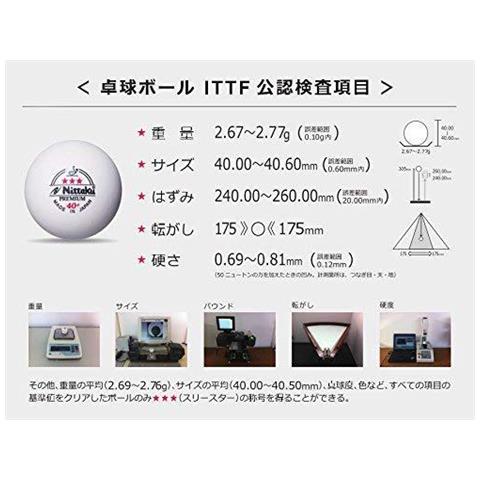 Premium 3 Stelle A Ping-pong Balls - Bianco (pacchetto Di 3)  - Foto 4