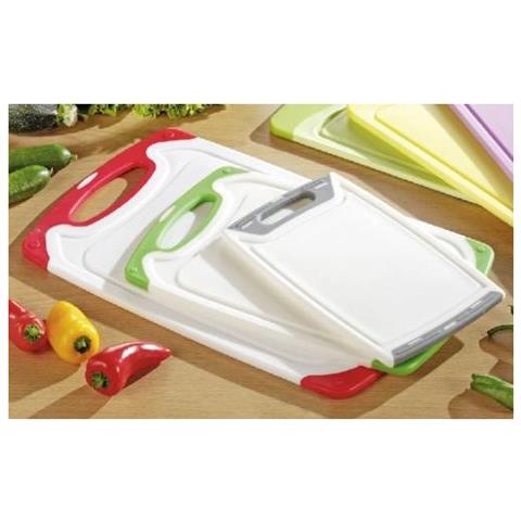 Star Tagliere Da Cucina Rettangolare Plastica Verde, Grigio, Rosso, Bianco - Foto 1