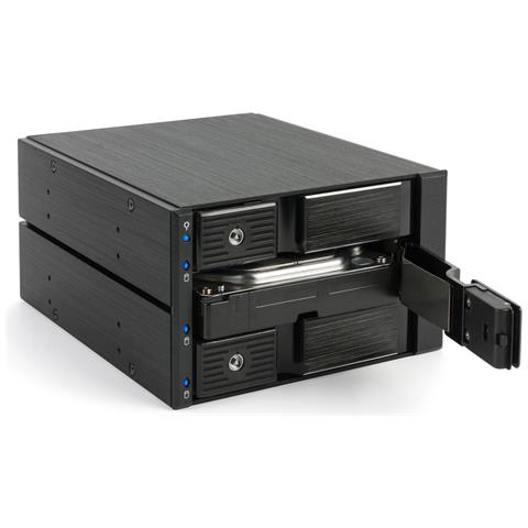 BP-SA2131 2x 5,25" Pannello portante Nero - Foto 1