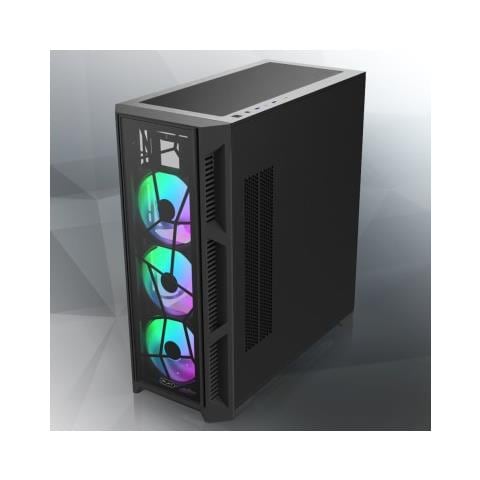 Case Ponos ULTRA TG4 ARGB Midi Tower E-ATX, ATX, M-ATX, Mini-ITX 2 Porte USB 3.0 Colore Nero (Finestrato) - Foto 1