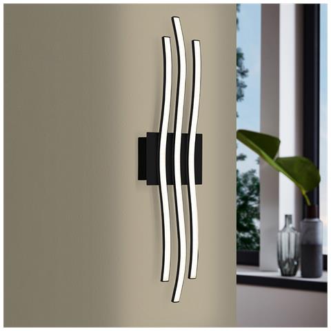 Applique Moderna Roncade 1 Led Metallo Nero - Foto 1