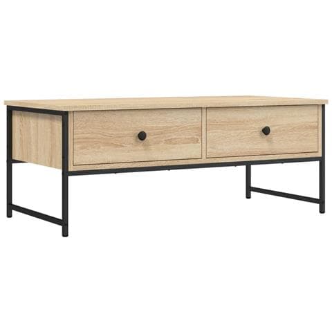 Tavolino Salotto Rovere Sonoma 101x49x39,5 Cm Legno Multistrato - Foto 2