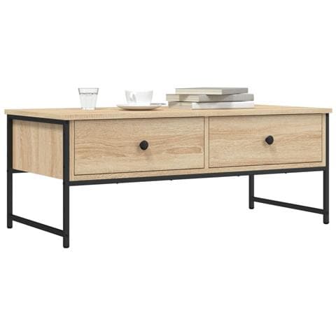 Tavolino Salotto Rovere Sonoma 101x49x39,5 Cm Legno Multistrato - Foto 1