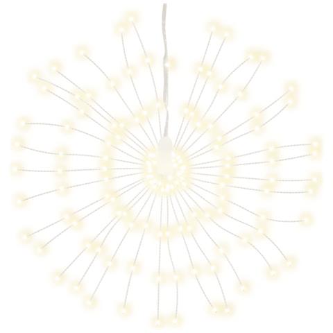 Illuminazioni Di Natale Galassia 140 Led 2pz Bianco Caldo 17 Cm - Foto 2