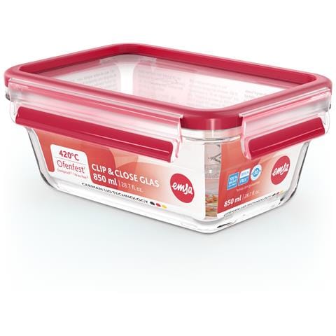 CLIP & CLOSE N10408 Rettangolare Scatola 0,85 L Trasparente 1 pz - Foto 2