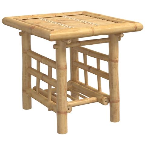 Tavolino 45x45x45 Cm In Bambù - Foto 2