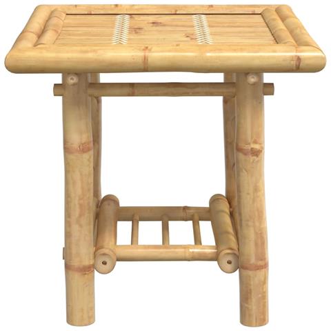 Tavolino 45x45x45 Cm In Bambù - Foto 3