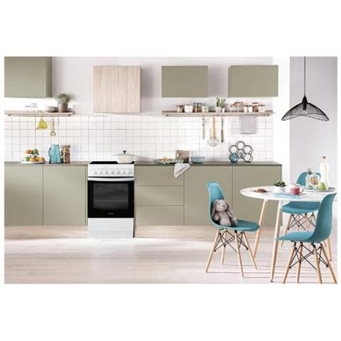 Cucina Elettrica IS5V5PCWFR 4 Zone in Vetroceramica Forno Elettrico Multifunzione Ventilato Classe A Dimensioni 60 x 50 cm Colore Bianco - Foto 4