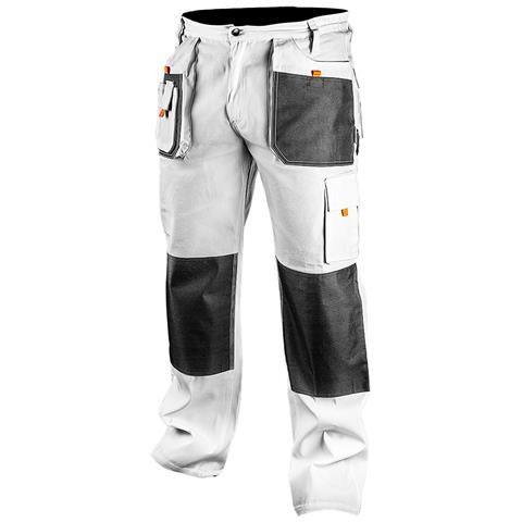 Pantaloni Da Lavoro, Bianchi, Taglia L / 52 - Foto 1