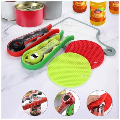 Apriscatole Multifunzionale In 3 Parti Red - Foto 2