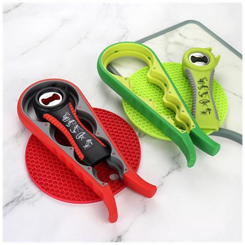 Apriscatole Multifunzionale In 3 Parti Red - Foto 3