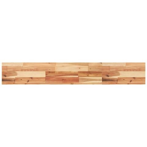 Piano Per Tavolo 120x20x4cm Rettangolare Legno Massello Acacia - Foto 2