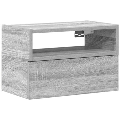 Comodino A Muro Grigio Sonoma 45x26x28,5 Cm - Foto 2