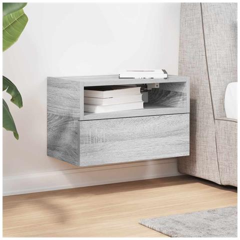 Comodino A Muro Grigio Sonoma 45x26x28,5 Cm - Foto 3