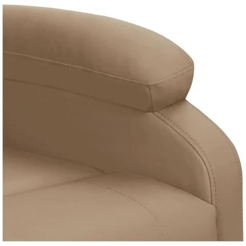 Poltrona Alzapersona Cappuccino In Similpelle - Foto 8