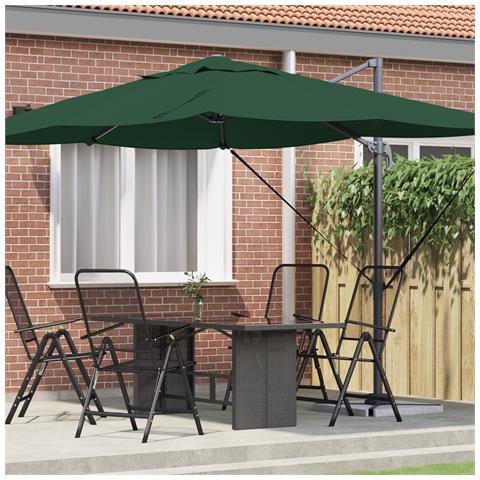 Ombrello a braccio laterale verde Verde - Foto 2