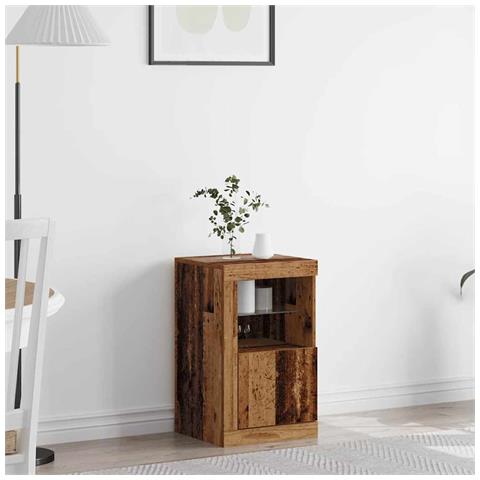 Mobile laterale Legno vecchio 41 x 37 x 67 cm Legno multistrato - Foto 2