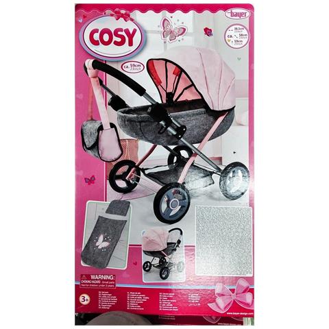 Carrozzina Per Bambole Grigio/rosa - Foto 1