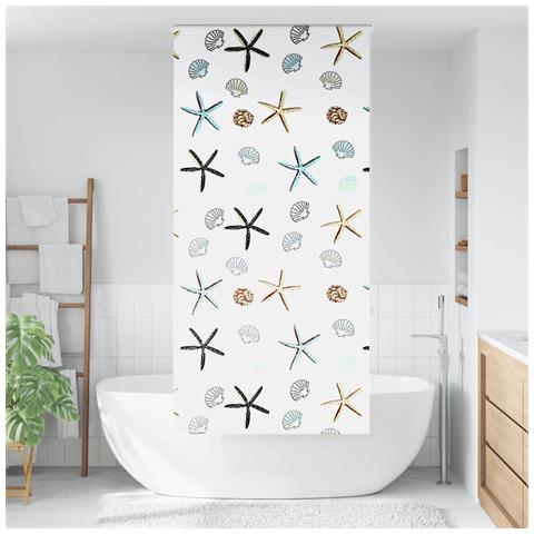 Tenda a Rullo Doccia 100x240 cm Larghezza Tessuto 96 cm - Foto 2