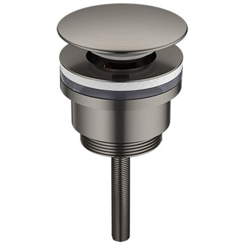 Scarico Per Lavabo In Ottone - Scarico Pop-up A Vite Con Ampio Coperchio Grey - Foto 2
