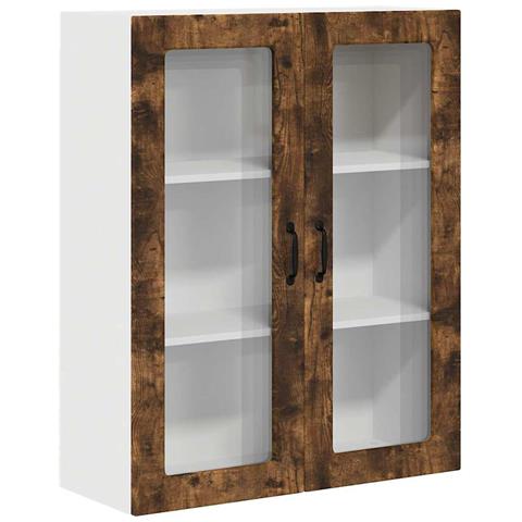 Pensile cucina Rovere fumé 80 x 31 x 100 cm Legno multistrato - Foto 1