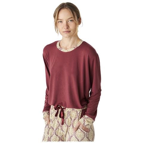 Pigiama A Maniche Lunghe In Modal Sottile Jjb1 Da Donna - Foto 3