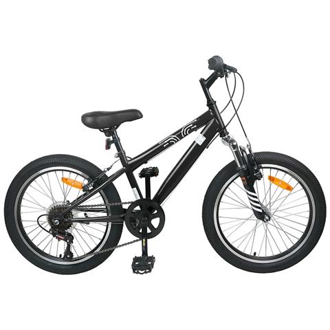Kids Mountain Bike 20 Pollici 6-Speed per 5-8 anni Nero - Foto 1