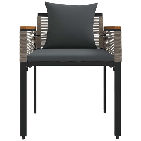 Set di Mobili da Esterno 4 pcs Grigio e Grigio Scuro - Foto 9
