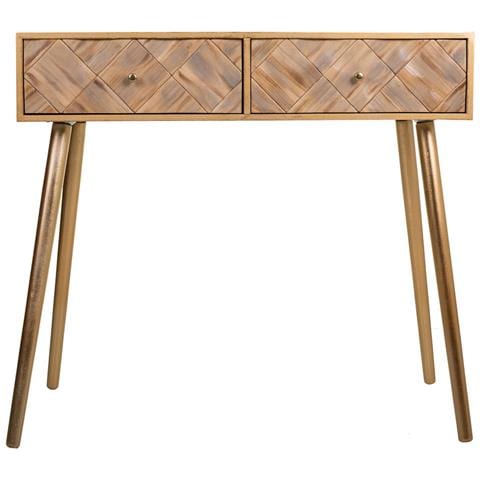 Mobile Da Ingresso In Legno Marrone 88x41x79h - Foto 2