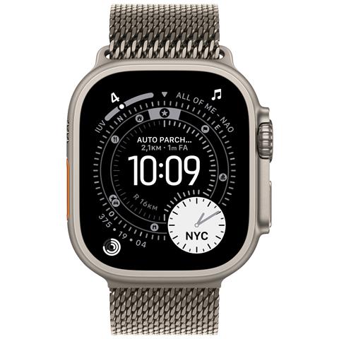 Watch Ultra 3 GPS + Cellular 49mm Cassa Titanio Naturale con Loop in maglia Milanese Titanio - Medium - Foto 2