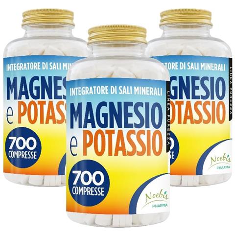Magnesio e Potassio 700 Compresse - Citrato di Magnesio e Citrato di Potassio - Stanchezza, Affaticamento, Muscoli ed Equilibrio Elettrolitico (Confezione tripla) - Foto 1