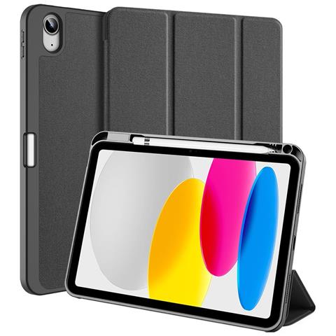 Cover per iPad (2025) / 10.9 (2022) - Pelle /PU, Nero, Auto Wake /Sleep - Foto 1