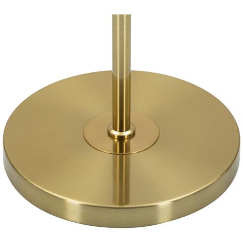 Lampada Da Terra Coin In Ferro Oro Con Dettaglio A Moneta E Paralume Bianco - Foto 2