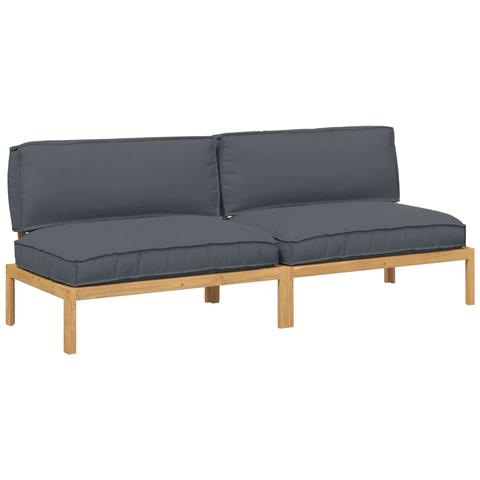 Set di divani con cuscino Antracite 240 x 92 x 69 cm - Foto 1