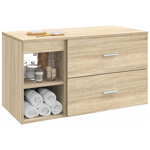 Set di mobili per il bagno 2 pcs Rovere Sonoma - Foto 2