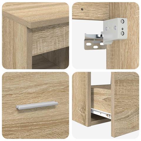 Set di mobili per il bagno 2 pcs Rovere Sonoma - Foto 6