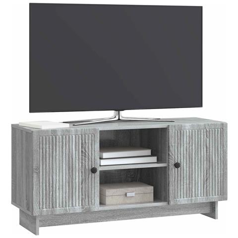 Mobile TV 102 x 34,5 x 50 cm Sonoma grigio Legno ingegnerizzato - Foto 2