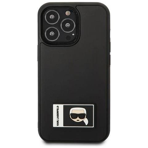 Karl Lagerfeld Klhcp13x3dkpk Iphone 13 Pro Max 6,7 Custodia Nera /nera Ikonik Patch - Foto 1