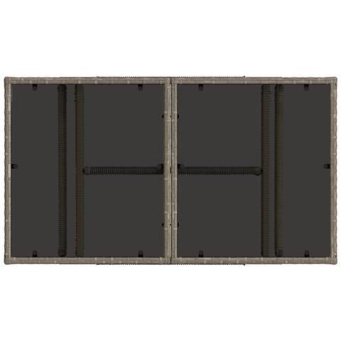Set Divano da Giardino 9 pz Grigio e Grigio Scuro polyrattan - Foto 2