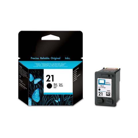 C9351aE#301 Cartuccia Ink Originale 21 Nera Deskjet 3910 / 3920 / 3930 Capacità 190 Pagine - Foto 1