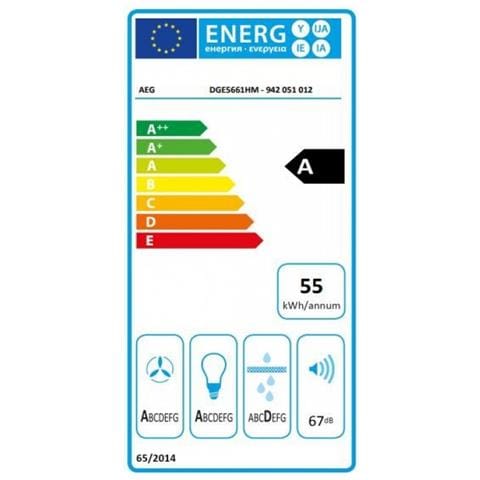 Cappa da Incasso DGE5661HM Aspirante da 54 cm Colore Acciaio Inox - Foto 2