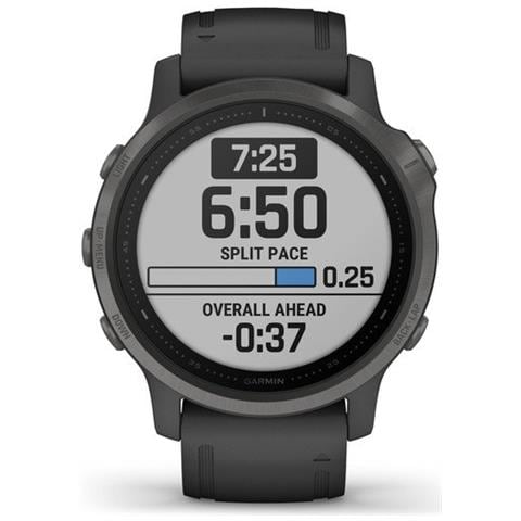Sportwatch Fenix 6S Sapphire 42mm Display 1.2" 32GB Bluetooth GPS Cardiofrequenzimetro Grigio Carbonio e Nero  - Foto 2