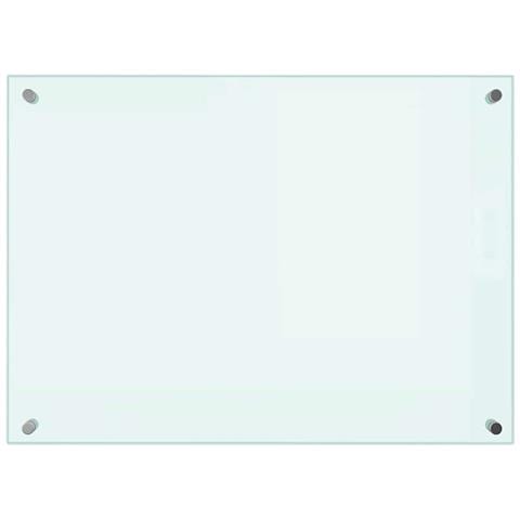 Paraschizzi Per Cucina Bianco 70x50 Cm In Vetro Temperato - Foto 1