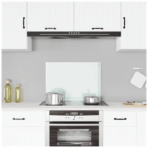 Paraschizzi Per Cucina Bianco 70x50 Cm In Vetro Temperato - Foto 6