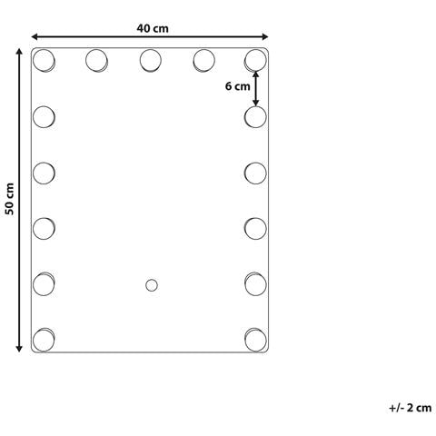 Specchio A Led Da Parete 40 X 50 Cm Lucenay - Foto 14