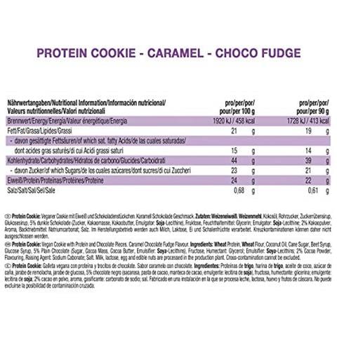 Protein Cookie, Gusto Caramello-cioccolato - Biscotti Da 90g - Foto 2