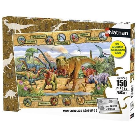 Puzzle Da 150 Pezzi Specie Di Dinosauro Con Selezionatore Di Pezzi - 7 Anni E + - Foto 1