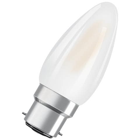 Lampadina Led Fiamma Variabile In Vetro Satinato - 4.4w Equivalente 40w B22 - Bianco Caldo - Foto 2