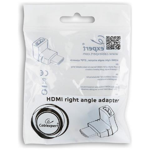 Adapter HDMI katowy 270 meski-zenski mDPM cavo di interfaccia e adattatore - Foto 3